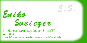 eniko sveiczer business card